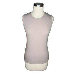 A&F Abercrombie & Fitch Ribbed Tank Top Nude Essentials Women's Size Medium NWT